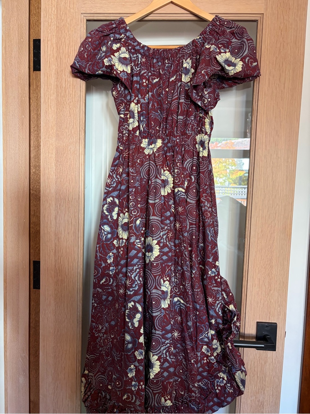 Ulla Johnson Althea Dress in Bordeaux | Autumn Winter 2022 | Size 8
